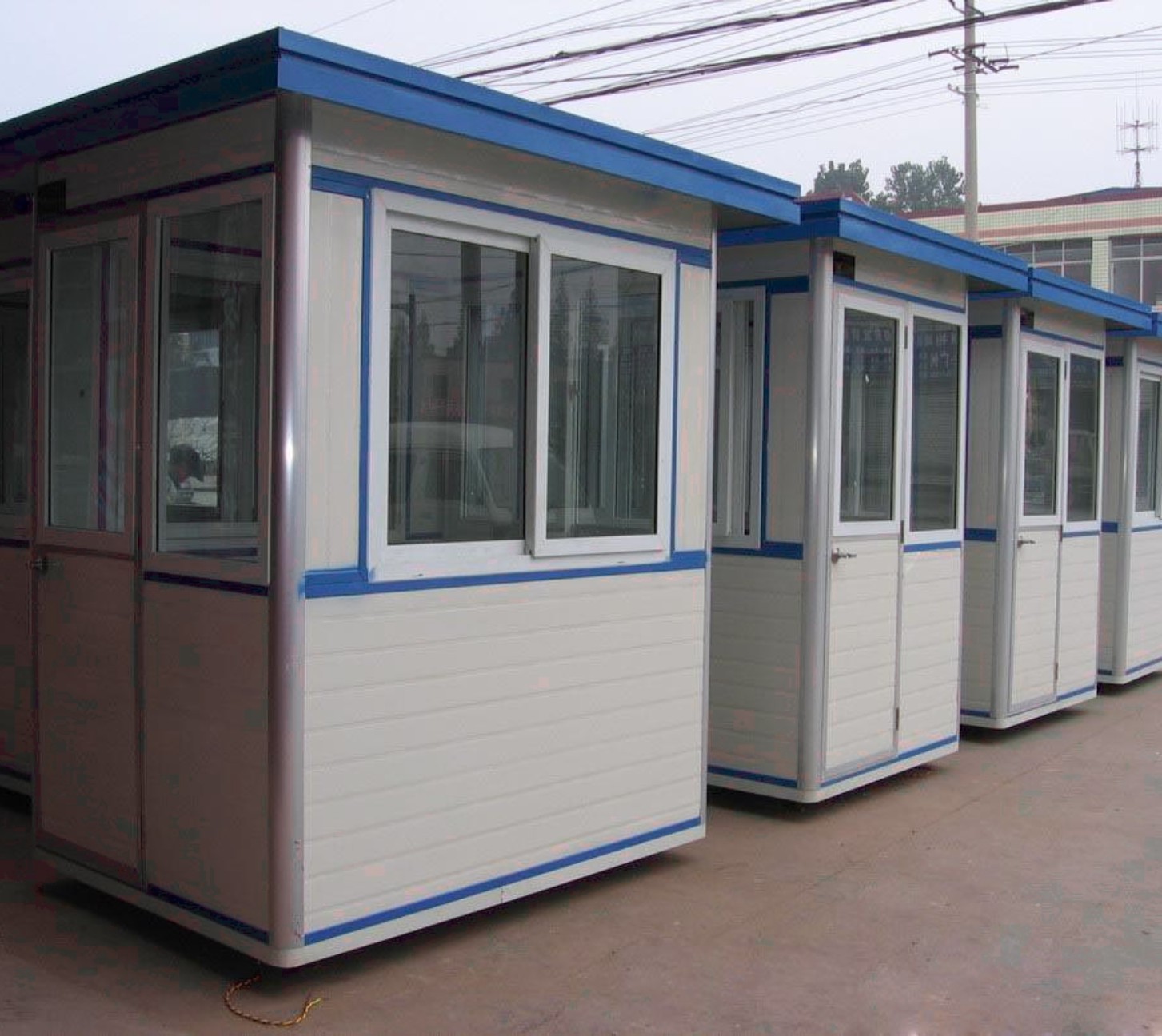 重慶不銹鋼崗亭成品彩鋼保安活動治安門衛(wèi)崗亭 移動房